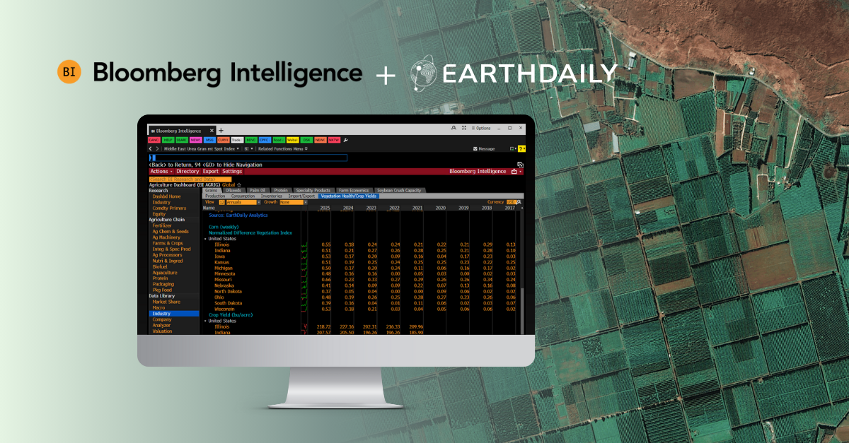 Bloomberg Intelligence and EarthDaily 